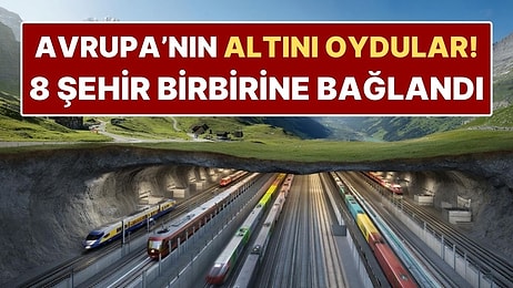 Dünyanın En Uzun Demiryolu Tüneli! Dev Proje 8 Şehri Birbirine Bağladı