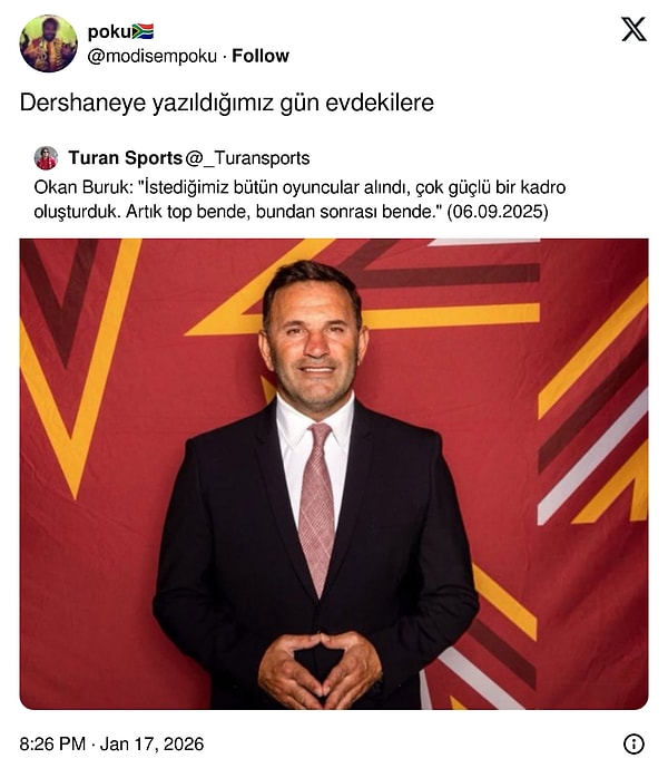 Verilen bazı sözler...