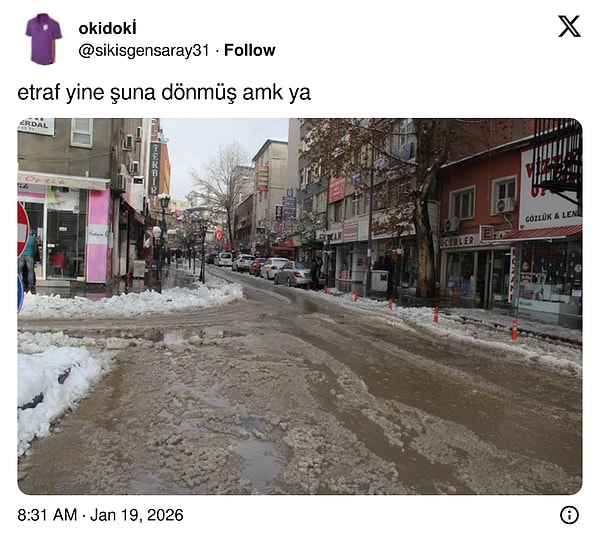 İstanbul'daki kar sevinci kısa sürdü.