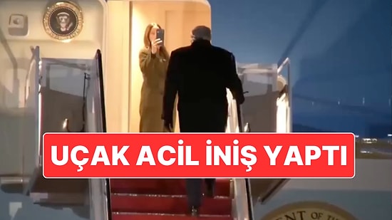 ABD Başkanı Trump'ın Kullandığı Uçak Okyanus Üzerinden Geri Dönerek Acil İniş Yaptı