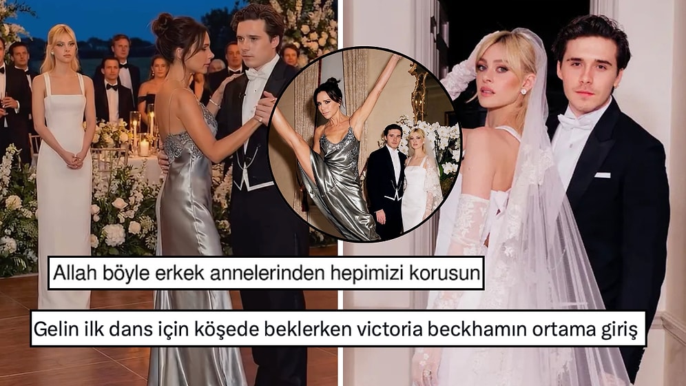 Victoria Beckham'ın Oğlu Brooklyn ve Gelininin Düğünlerindeki İlk Dansı Sabote Etmesi Büyük Goygoy Çıkardı!