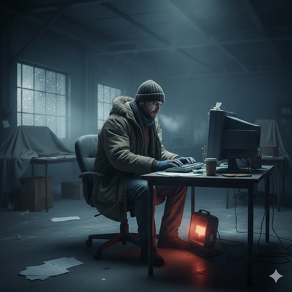 İş yerinde üşüyenler dikkat. Bir çalışan yeterli ısınma koşulu olmayan ofisi mahkemeye verdi.