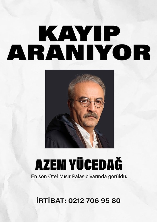 Kayıp Aranıyor! Azem Yücedağ Nerede?