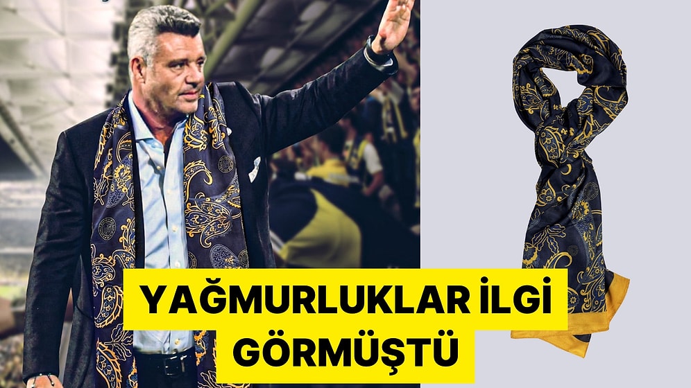 Fenerbahçe Sadettin Saran'ın Taktığı Şalı Satışa Sundu
