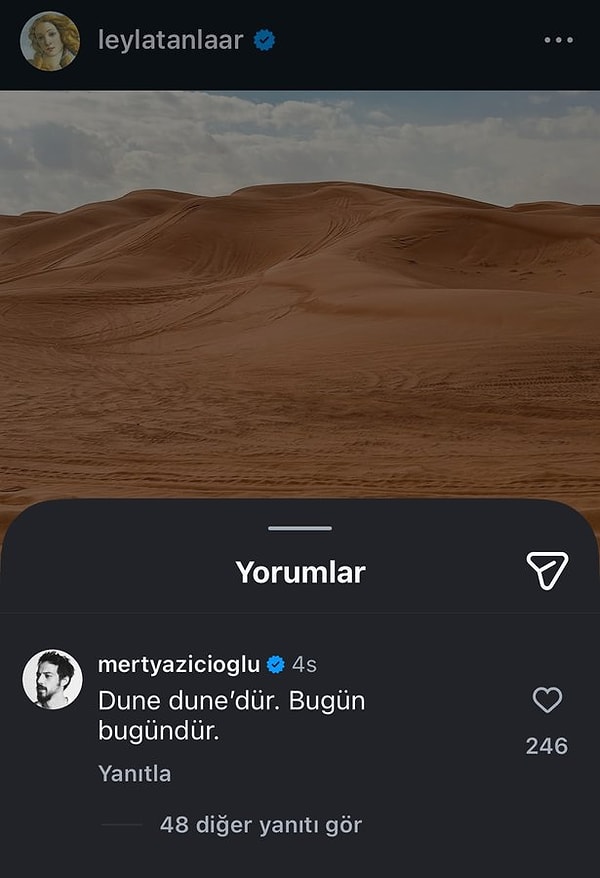 Arkadaşları Burak Dakak ve Leyla Tanlar'ın yaptığı paylaşımlarla zaman zaman karşımıza çıkan Mert Yazıcıoğlu'nun yorumu gündeme oturdu.