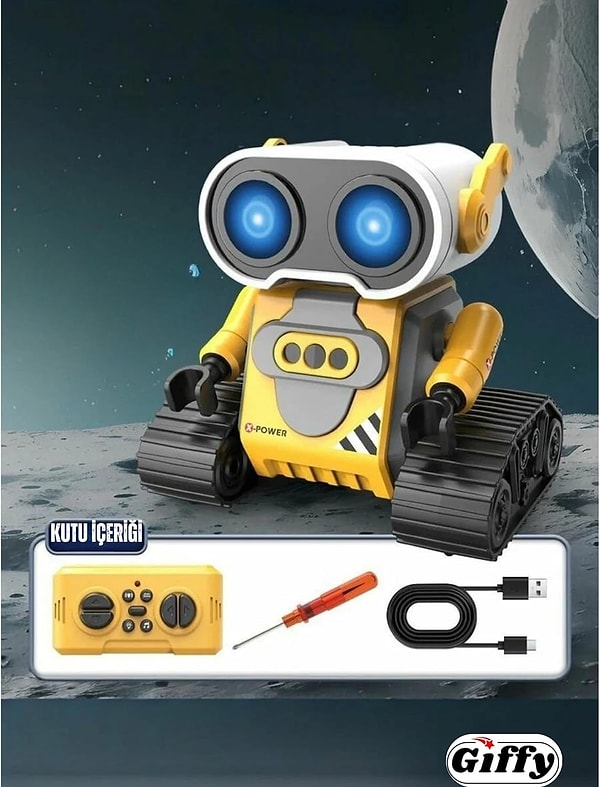 Uzaktan kumandalı sensörlü fonksiyonlu WALL-E Robot