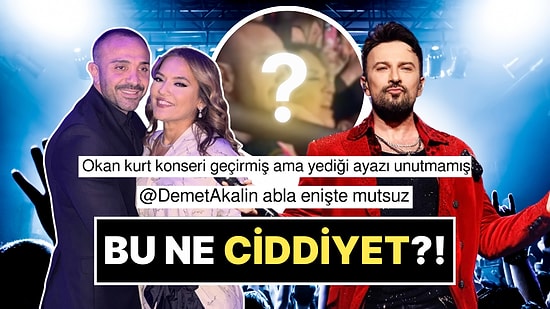 Tarkan Konserinde Demet Akalın'ın Eşi Okan Kurt'un Kurt Bakışlarıyla Goygoyculara Malzeme Çıkardı