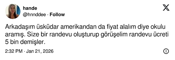 O paylaşım şöyleydi: