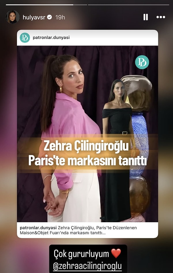 Kızının Paris’teki bu başarısıyla büyük gurur yaşayan Hülya Avşar da duygularını sosyal medya hesabından paylaştı.
