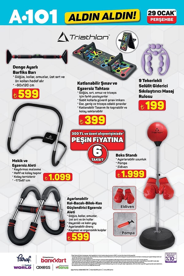 Denge Ayarlı Barfiks Barı 599 TL