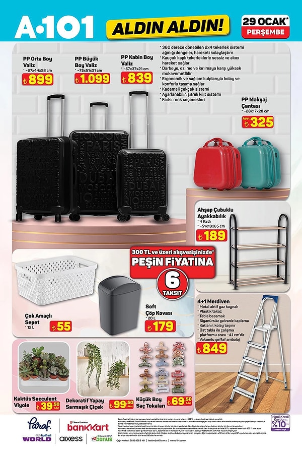 PP Kabin Boy Valiz 839 TL