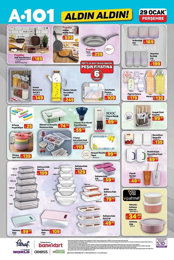 Papilla Midi Tava Ürünleri 189 TL