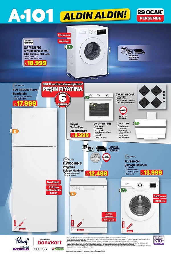 Samsung 8 Kg Çamaşır Makinesi 18.999 TL