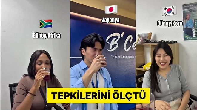 Filipinler'de Yaşayan Türk Çalışma Arkadaşlarına Şalgam Suyu Denetti Tepkilerini Kayda Aldı