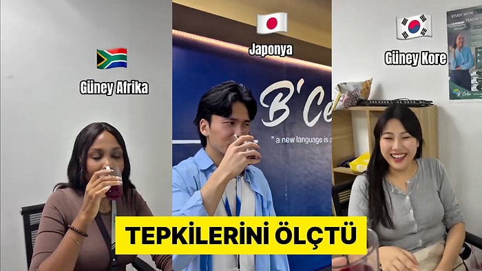 Filipinler'de Yaşayan Türk Çalışma Arkadaşlarına Şalgam Suyu Denetti Tepkilerini Kayda Aldı