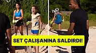 Survivor'da Ceza Alan Lina Sinirden Set Çalışanına Kürekle Saldırdı