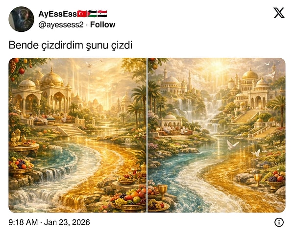 Farklı çizimler de denendi.
