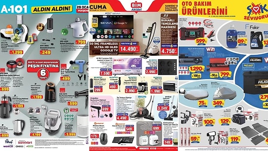 İndirim Günleri Başlıyor! 24 - 30 Ocak Haftasında A101 ve BİM Aktüel Ürünler Listesinde Ne Var?