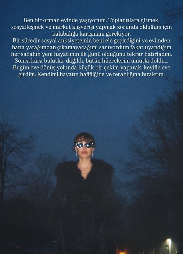 Aşağıdaki paylaşımı yaparak duygularını ifade etti.