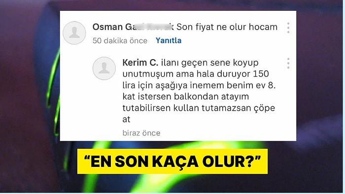 150 Liralık Modem İçin İndirim İsteyen Alıcı İlan Sahibini Çıldırttı