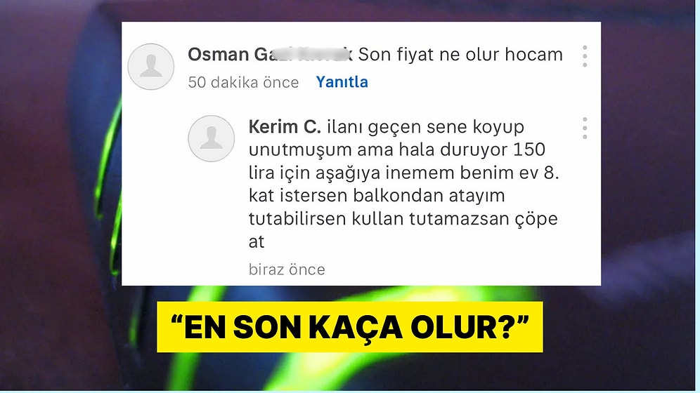 150 Liralık Modem İçin İndirim İsteyen Alıcı İlan Sahibini Çıldırttı