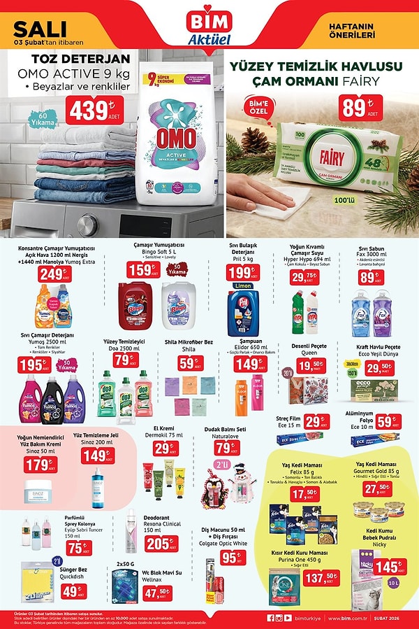 Omo Active Toz Deterjan 439 TL