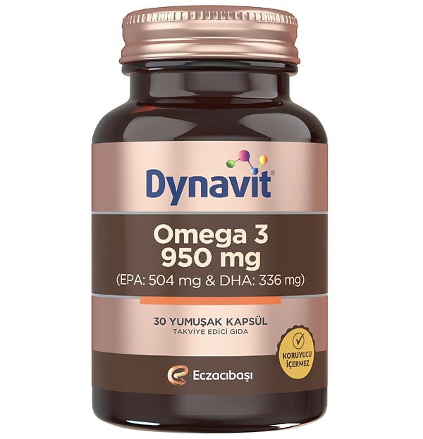 Vücut direncinizi destekleyecek yüksek konsantrasyonlu Omega-3 desteği.