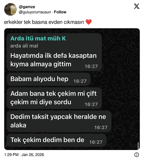 Taksit mi sanmış?