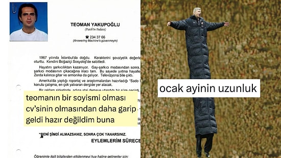 Teoman'ın Soyadından Bitmeyen Ocak Ayına Son 24 Saatin Viral Tweetleri