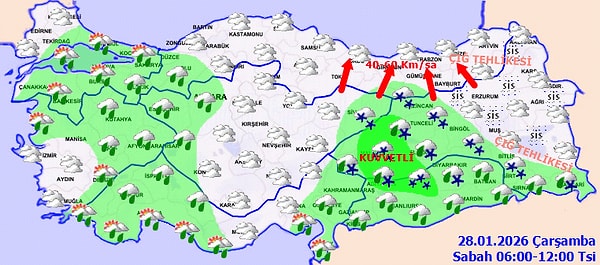 28 Ocak hava durumu: Bugün hava nasıl?