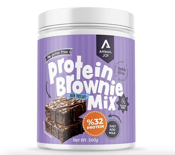Mutfakta vakit harcamadan, yüksek proteinli ve düşük kalorili brownie keyfini doyasıya yaşayın.