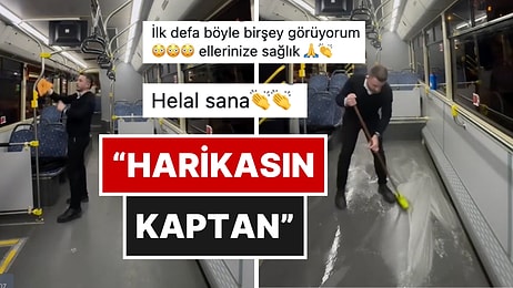 Alibeyköy-Şişli Hattında Çalışan Bir Şoförün Temizlik Rutini Takdir Topladı