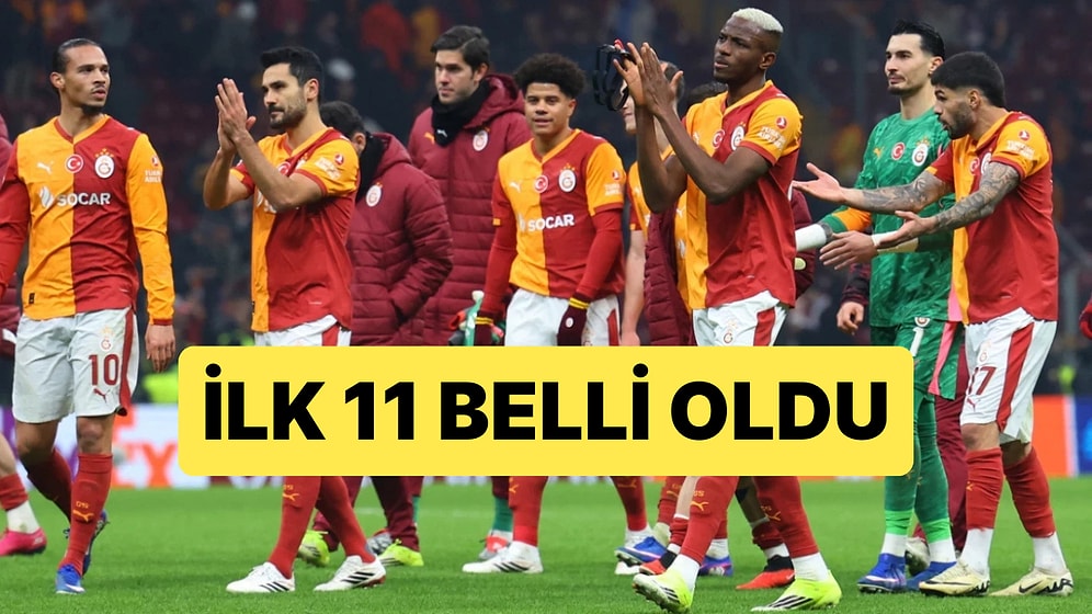 Okan Buruk'tan Sürpriz 11: Manchester City - Galatasaray Maçında İlk 11'ler Belli Oldu