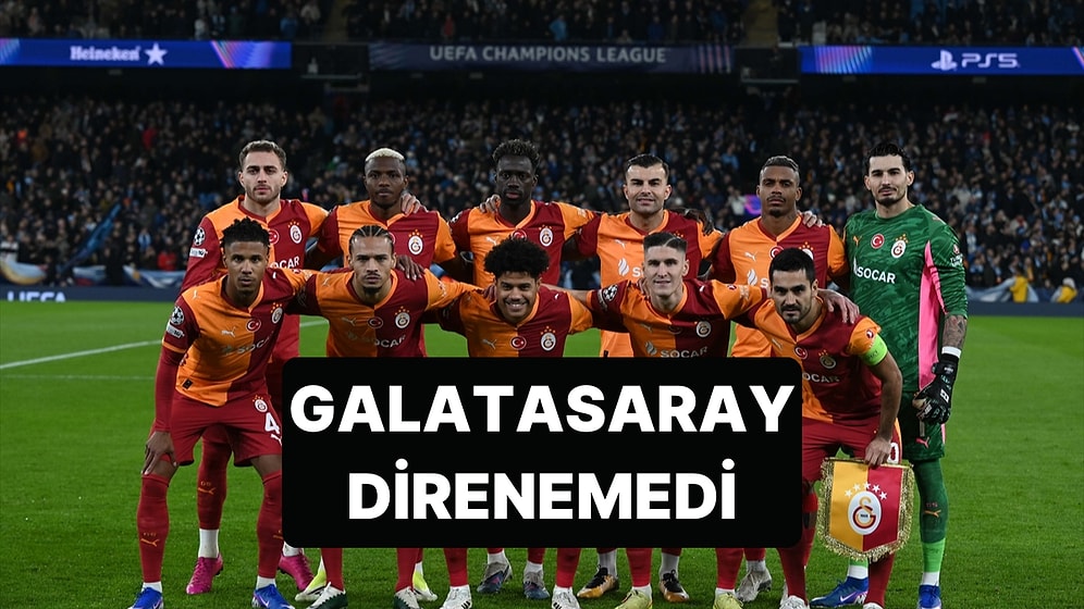 Galatasaray Deplasmanda Çıktığı Maçta Manchester City'ye Direnemedi: 2-0