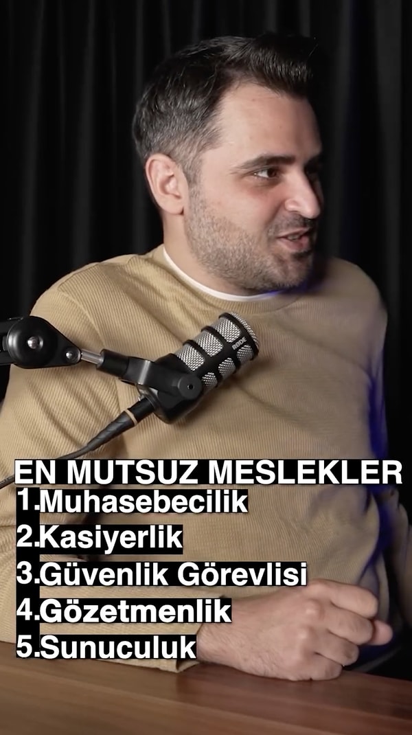 @grimeseleler podcast ekibi en mutsuz meslekleri açıkladı.