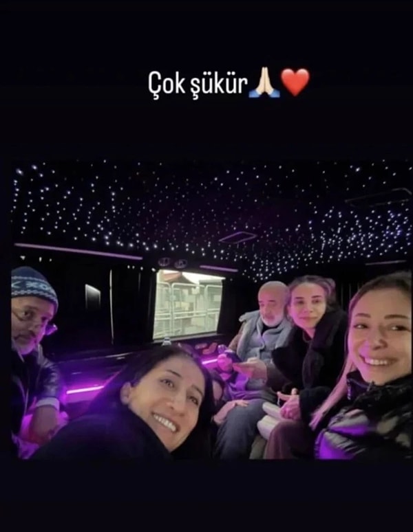 Tahliyesini "çok şükür" notuyla paylaştı.