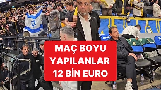 Maç Boyu Saldırıya Uğrayan Ergin Ataman İçin Maccabi'ye Komik Bir Ceza Verildi