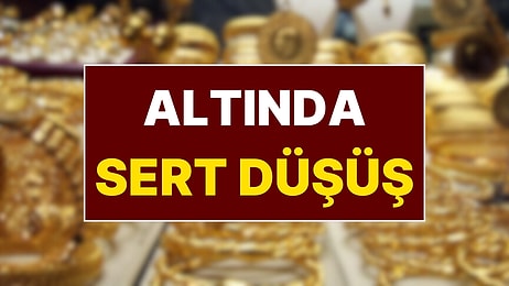 Altında Sert Düşüş! Altın Fiyatları Bir Gecede Resmen Çakıldı
