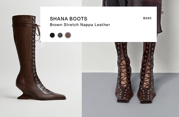 Hande Erçel’in diz altına kadar uzanan, bağcıklı ve topuk detaylı kahverengi botları sosyal medyada dakikalar içinde mercek altına alındı.