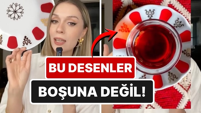 Bir İçerik Üreticisi, Yıllardır Kullandığımız Kırmızı Beyaz Çay Tabaklarının Hikayesini Açıkladı