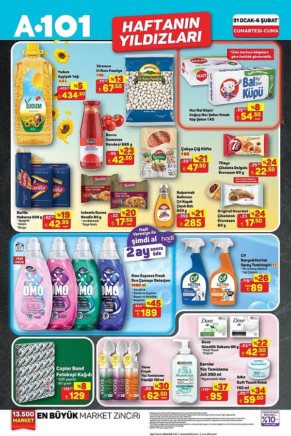 Yudum Ayçiçek Yağı 4,5 Litre 434,50 TL