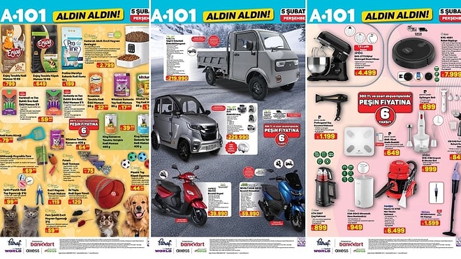 A101'e Elektrikli Kamyonet Geliyor! 5 Şubat 2026 Aldın Aldın Kataloğu