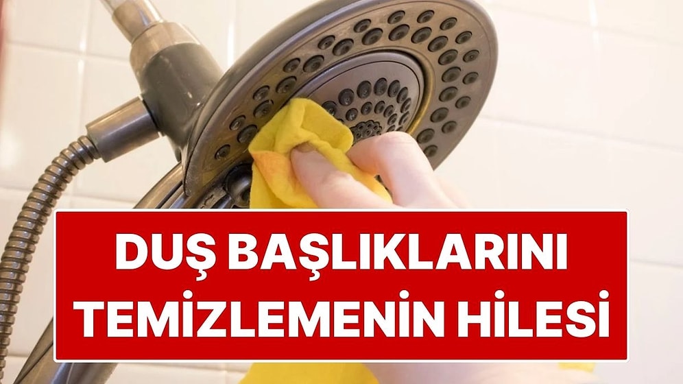 Duş Başlıklarının İçini Temizlemenin Pratik Hilesi! İçinden Çıkanlara Şaşıracaksınız