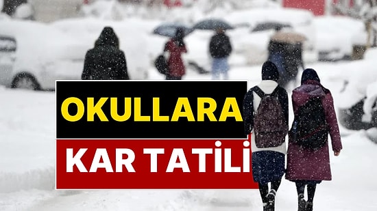 Eğitime Kar Engeli: İki İlde Okullar Kar Yağışı Nedeniyle Tatil Edildi!