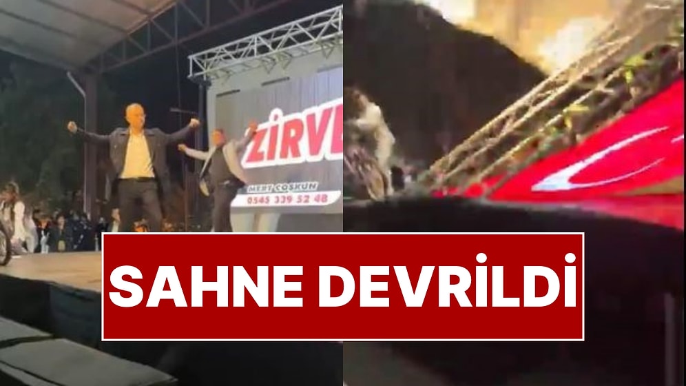 Sahnede Zeybek Oynayan Belediye Başkanı Faciadan Kıl Payı Kurtuldu