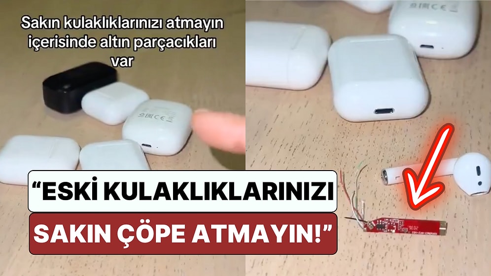 Bir Kadın Eski Kulaklıkların İçinden Nasıl Altın Çıkardığını Gösterdi: "Sakın Çöpe Atmayın"