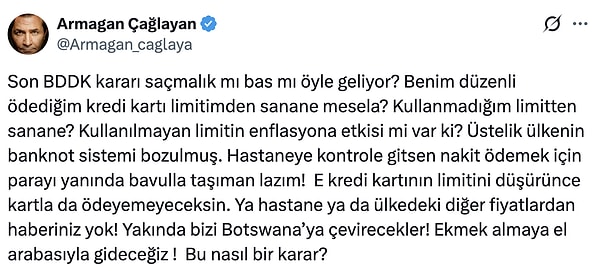Armağan Çağlayan tepkisi en çok paylaşılan isimler arasındaydı.