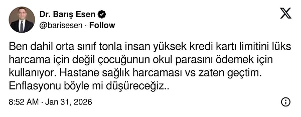 Kredi kartı limitini zor günler için saklayanlar da endişeli.