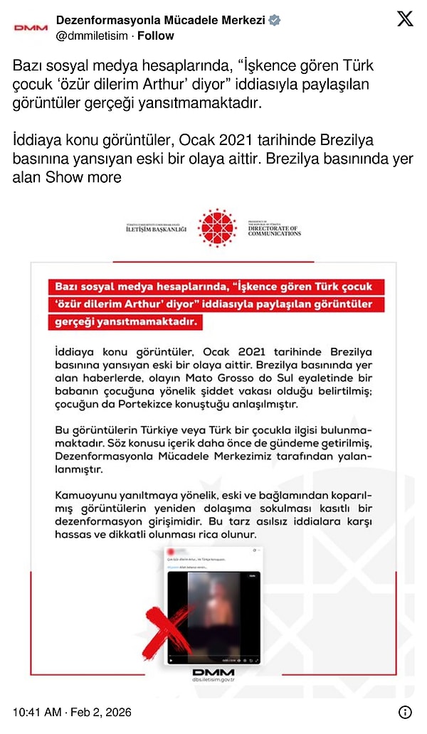 DMM’den yapılan açıklama