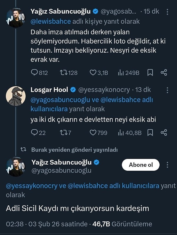 Transfer gündemine ufak bir mola verelim.